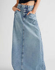 Vintage A-Line Denim Skirt for Women