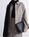 Elegant Two-Piece Set with Cardigan and Skirt