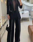 Elegant Women's Blazer and Trousers Set
