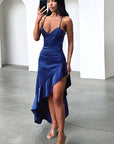 Summer Sexy Backless Split Maxi Dress