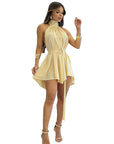 Stylish Two-Way A-Line Dress with Halter Neck