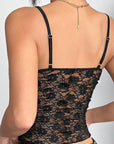 Lace and Sequin Strapless Top for Women