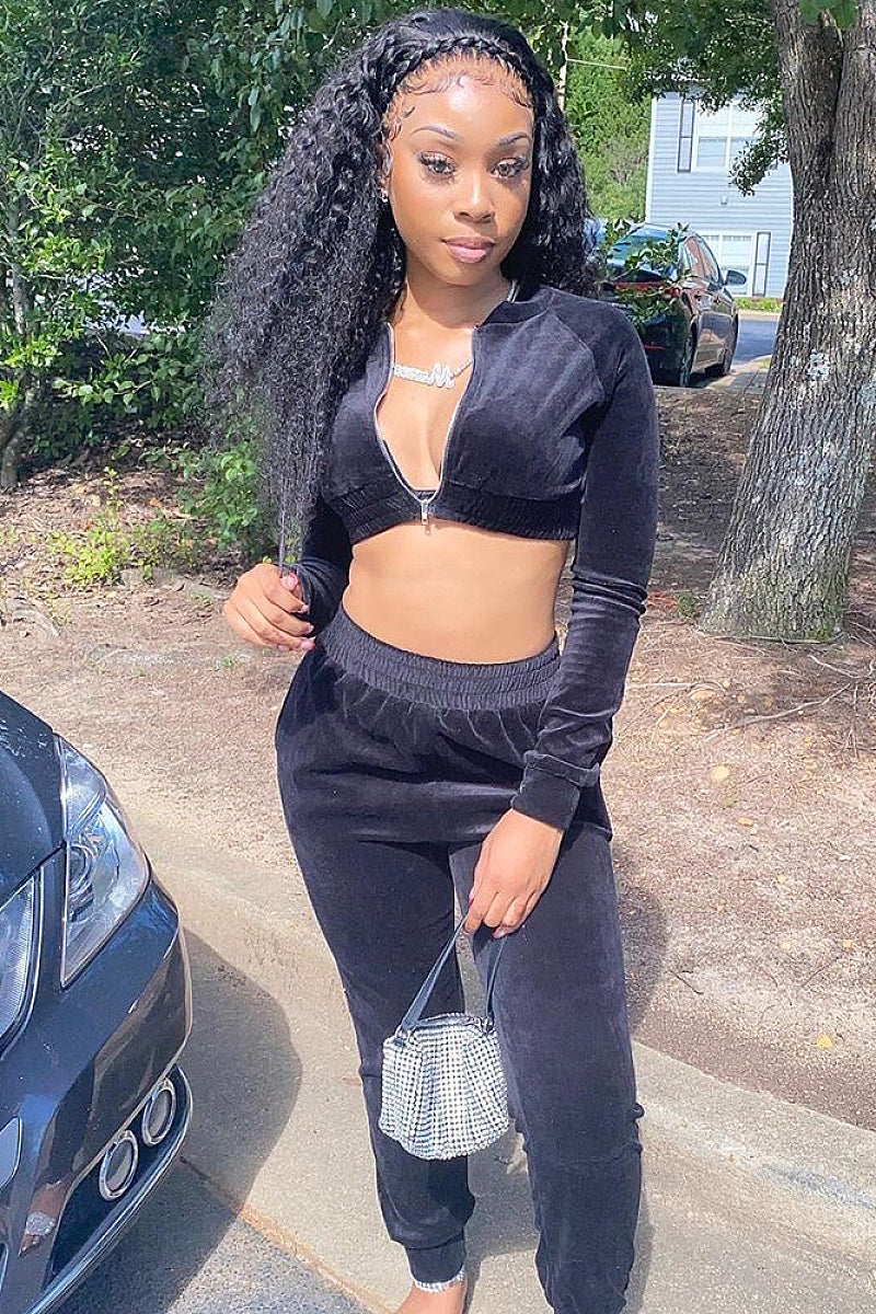 Stylish Two-Piece Set with Long Sleeve Top and Pants