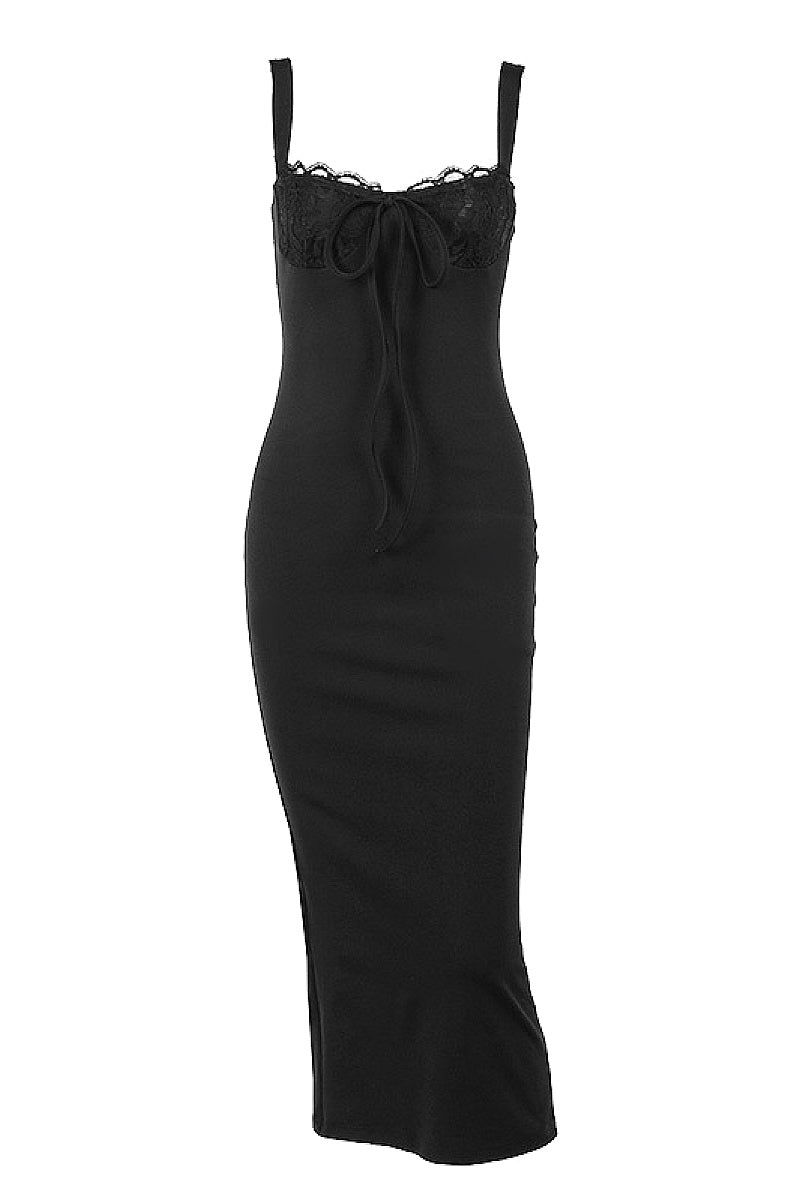 Elegant Summer Lace Spliced Dress