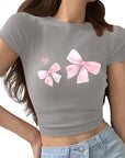Summer T-Shirt with High Waist Pants