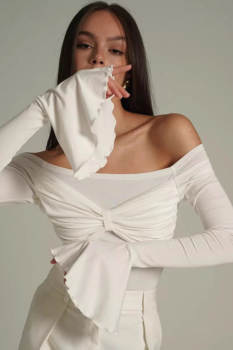 Sexy Off-Shoulder Long Sleeve T-Shirt