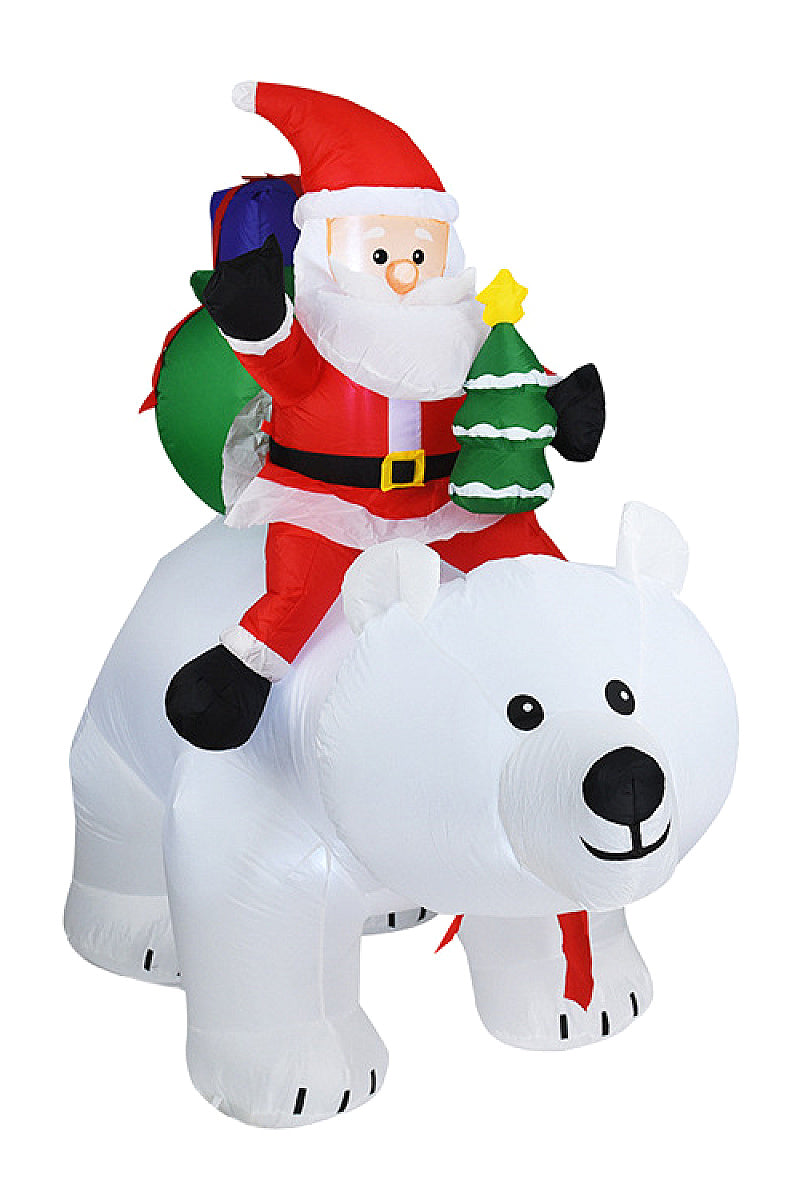 Inflatable Polar Bear Christmas Decoration