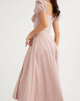 Summer French Style Puff Sleeve Dress