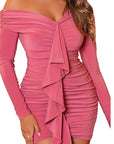 Fashionable Off-Shoulder Mini Dress for Women
