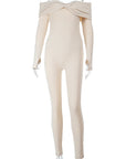 Elegant Off Shoulder Jumpsuit for Autumn
