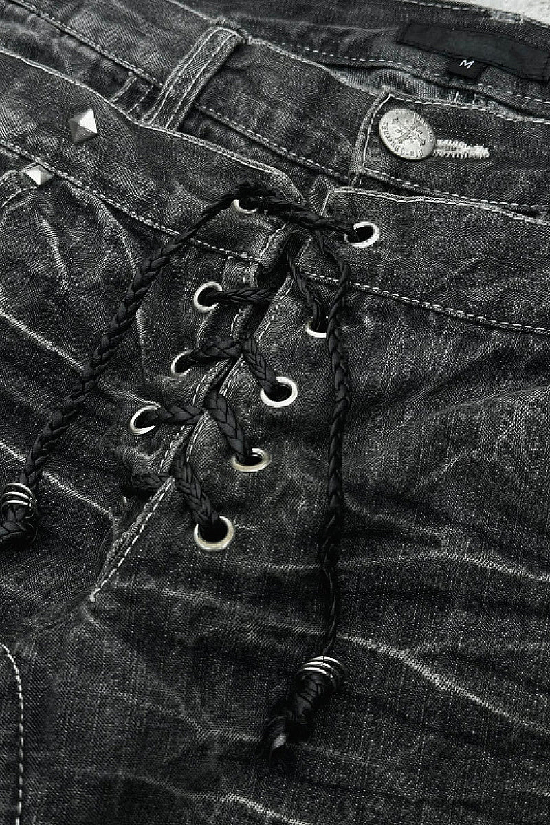 Vintage Y2K High-Waisted Flared Denim Pants