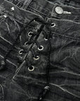 Vintage Y2K High-Waisted Flared Denim Pants