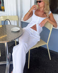 Trendy Casual Two-Piece Set with Collar