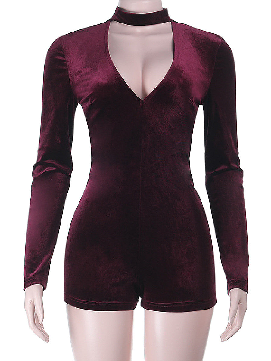 Sexy Long Sleeve Slim Jumpsuit for Women