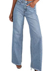 Vintage High Waist Straight Leg Jeans for Women