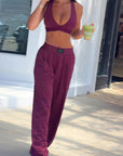Stylish Backless Summer Outfit Set