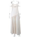 Elegant Off-Shoulder Spliced Dress