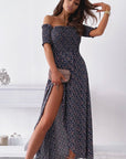 Summer New Floral Navy Sexy Dress