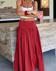 Elegant Pleated A-Line Skirt for Women