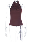 Sexy Backless Halter Top for Street Style