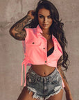 Trendy Women's Casual Vest with Button Closure