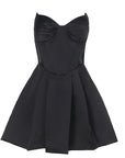 Sexy Strapless Ruffle Skirt Dress