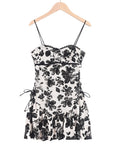 Sexy Sheer Backless Camisole Mini Dress