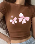 Summer T-Shirt with High Waist Pants