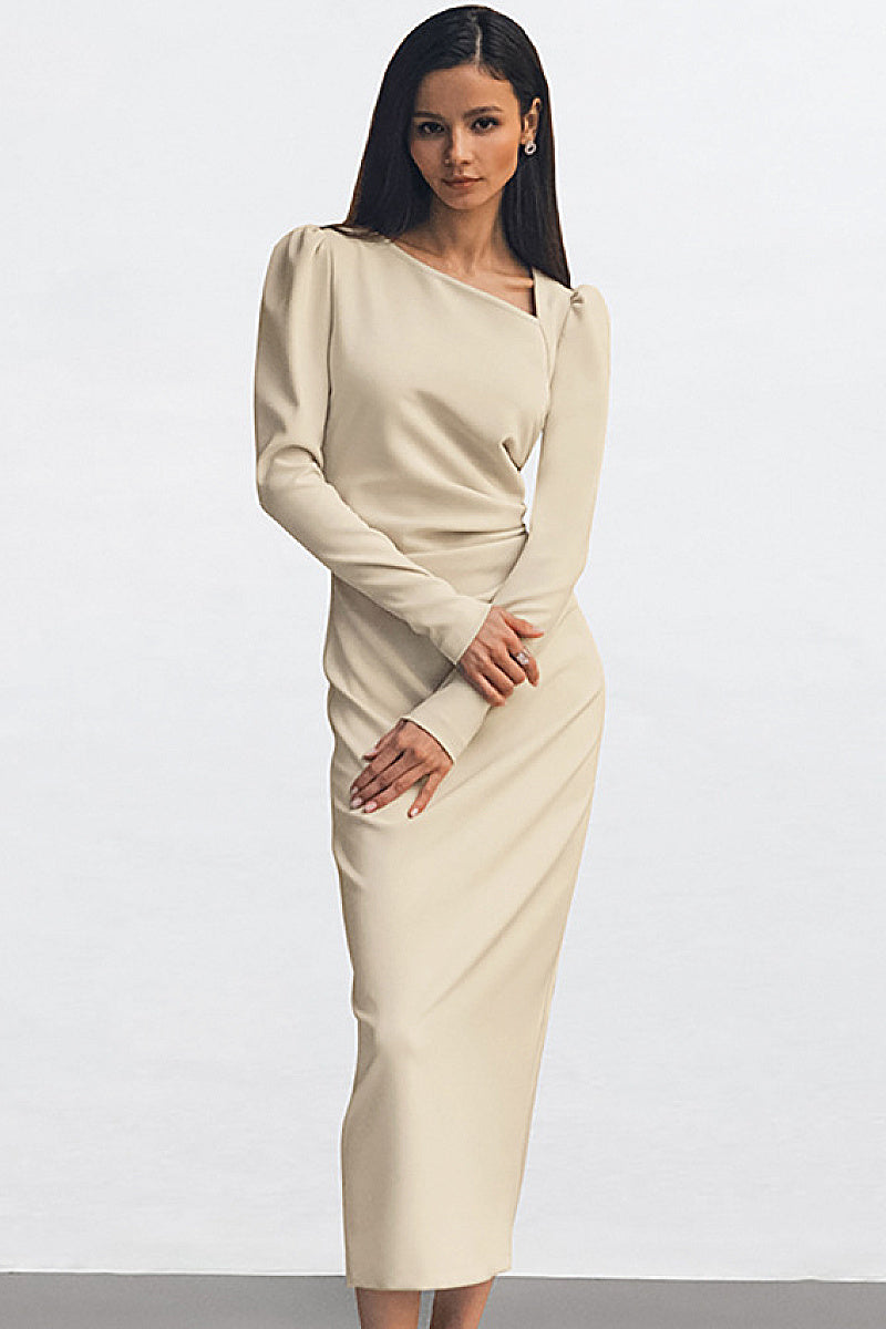 Chic Long Sleeve Dress for Office Wear