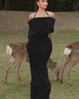 Elegant Off-Shoulder Bodycon Dress for Fall
