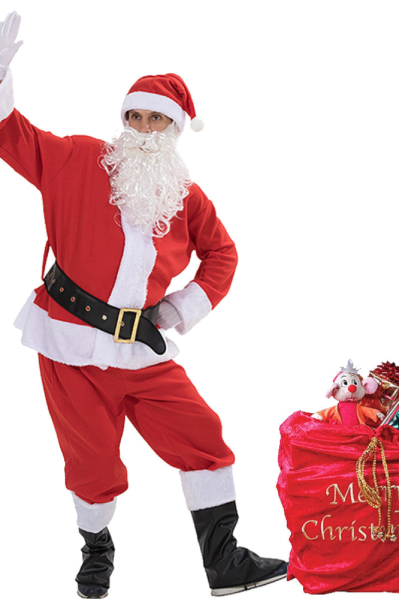 Merry Christmas Santa Gift Bag in Red