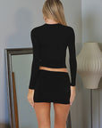 Fashionable Short Sleeve Hollow Print T-Shirt