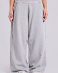 Casual Gray Wide Leg Pants for Women