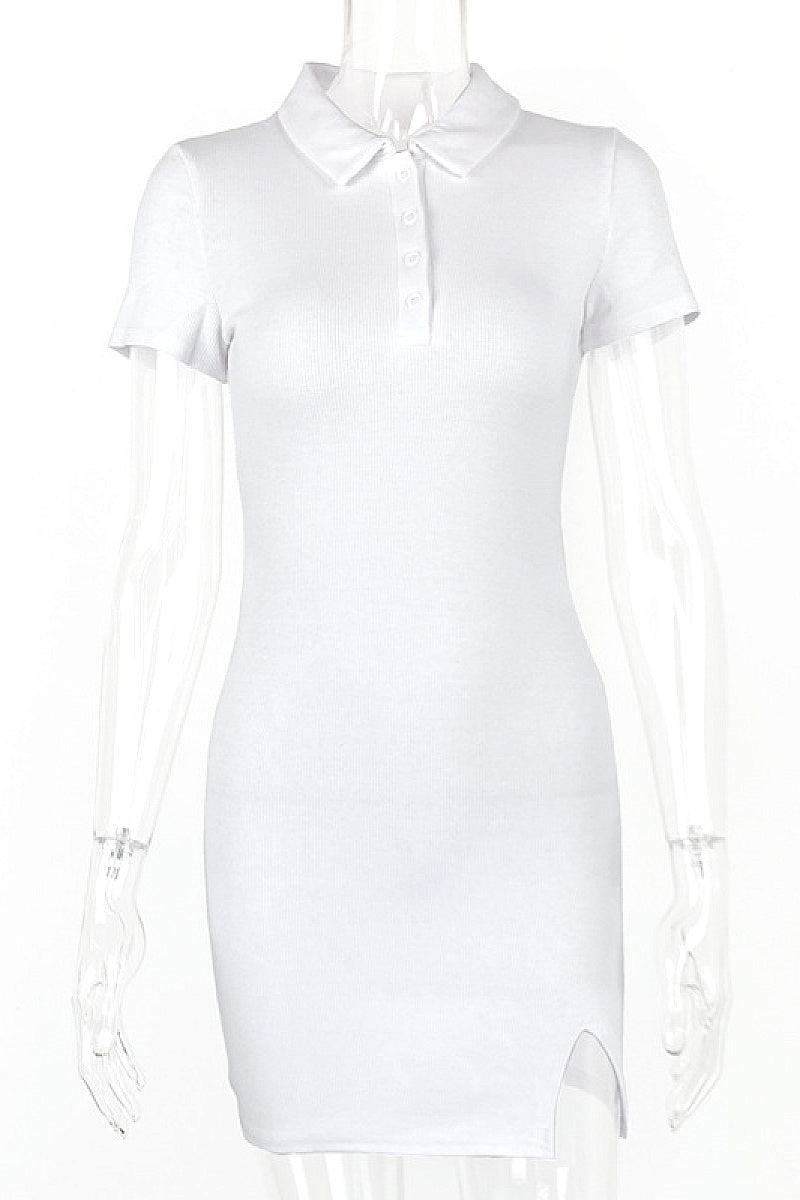 Summer Fashion Slim Fit Polo Dress for Women