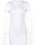 Summer Fashion Slim Fit Polo Dress for Women
