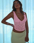 Summer Sexy Lace V-Neck Camisole Top