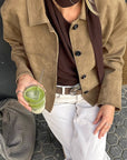 Fashionable Suede Jacket for Women