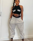 Stylish Cropped Halter Top for Night Out