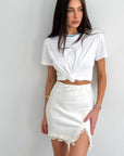 Summer Lace Patchwork High Waist Skirt