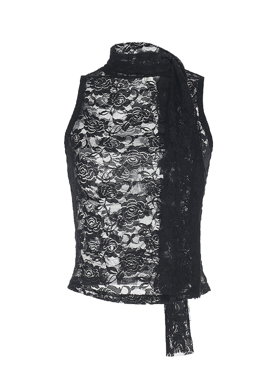 Lace Tie-Front Top for Trendy Women