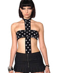 Y2K Gothic Polka Dot Sexy Street Style Jumpsuit