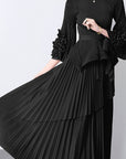European Style Tie Waist Flare Sleeve Top Set
