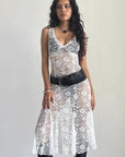 Summer White Lace Dress for Women