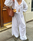 Casual Cotton Two-Piece Set for Women