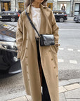 Stylish Loose Fit Long Trench Coat for Women