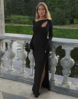 Elegant Hollow Design Long Dress
