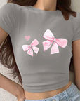 Summer T-Shirt with High Waist Pants