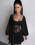 Elegant Satin One-Shoulder Mini Dress