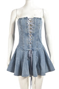 Same Style Elastic Denim Blue 51236