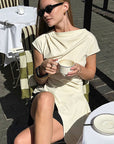 Fashionable Slim Fit Short Sleeve T-Shirt for Women